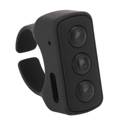 Sanpyl Remote Scrolling Ring for TikTok, Bluetooth Ring Controller Page Turner for Camera Shutter Remote Control for Smartphone Camera (Black)