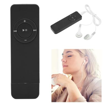 64GB Portable USB MP3 Player with Lossless Sound, Digital MP3 Music Player Memory Card Support (Black)