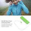 64GB Portable USB MP3 Player with Lossless Sound, Digital MP3 Music Player Memory Card Support (Green) view 2