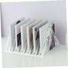 KONTONTY Vinyl Record Display Stand Acrylic Slot Cd Storage Rack for Home Office Shop Organizer Capacity view 4