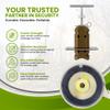 Trip Alarm Co. Perimeter Device Bundle Set  85ft Reusable Kevlar Wire Reel and 12 Gauge Perimeter Alarm US Patented Quad 3.0 Defense Device 360 Coverage Warning Security for Camping Safety view 4