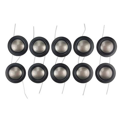 Cosyhat XLJP 10PCS 25.4mm 25-Core Voice Coil Metal Titanium Diaphragm + Silk Side Tweeter Loudspeaker Repair Parts 6OHM-8OHM