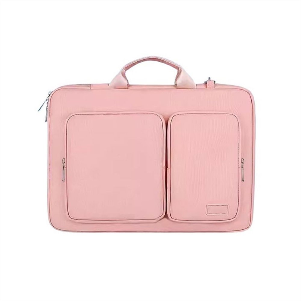 GLigeT Laptop Bag Case Handbag Crossbody Backpack 15.6 Inch Game Notebook Laptop Waterproof Liner Bag Large Capacity File Bag Commuter Briefcase Laptop Sleeve Case (Color : Pink, Size : 15.6 inches)