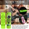 3 Pack Silicone Remote Cover Case, Anti Slip Silicone Protective Case Glow in The Dark with Lanyard(Glow Green & Glow Pink & Blue) view 3