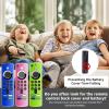 3 Pack Silicone Remote Cover Case, Anti Slip Silicone Protective Case Glow in The Dark with Lanyard(Glow Green & Glow Pink & Blue) view 4