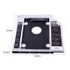 NVVVNX Aluminum 2nd HDD Caddy 9.5mm SATA 3.0 for 2.5" 2tb SSD Case HDD Enclosure with LED for Laptop CD-ROM DVD-ROM view 2