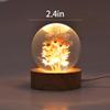 suruim Daisy Flower Crystal Ball Night Light, Floral Resin Lamp Decor, Cute Daisy Gifts for Women and Girls, Flower Night Light for Bedroom, Living Room, or Office (Red Daisy) view 2