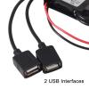 AITRIP 2 PCS Double USB Car Converter Module 12V to 5V 3A 15W Power Adapter DC to DC Reduced Voltage Regulator Car Power Converter Output Power Adapte view 2