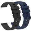 2 Pack Compatible with Garmin Vivoactive 3 / Garmin Vivoactive 5 / Garmin Venu Sq, Quick Release 20mm for Garmin Venu 2 Plus/Forerunner 245/Forerunner 55 Watch Bands (black/navy) view 2