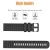 2 Pack Compatible with Garmin Vivoactive 3 / Garmin Vivoactive 5 / Garmin Venu Sq, Quick Release 20mm for Garmin Venu 2 Plus/Forerunner 245/Forerunner 55 Watch Bands (black/navy) view 4