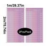 LKXHarleya 2PCS 3.3 x 6.6ft Glitter Foil Fringe Curtains Mini Sequins Foil Curtain Backdrop Birthday Streamers Photo Props Wedding Party Decoration, Pink view 2