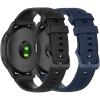 2 Pack Waterproof Wristband Compatible with Garmin Vivoactive 4S / Venu 3S / Venu 2S / Vivomove 3S, Quick Release 18mm Replacement Strap for Women Men (black/navy) view 2