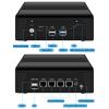 StoneStorm Mini PC 4 i226-v 2.5GbE, Micro Firewall Appliance Ryzen 5 5500u 6-core 12threads up to 4.0GHz Dual DDR4 MAX 64GB, 2 M.2 NVMe, 5 USB, Support 4K Triple Display for Soft Routing (8G/128G) view 2