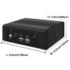 StoneStorm Mini PC 4 i226-v 2.5GbE, Micro Firewall Appliance Ryzen 5 5500u 6-core 12threads up to 4.0GHz Dual DDR4 MAX 64GB, 2 M.2 NVMe, 5 USB, Support 4K Triple Display for Soft Routing (8G/128G) view 4