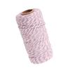 ECOLFE Ribbon, Colored Bakers Twine 100 Metres Wedding Party Crafts String Ribbon Cotton 15 Colors - Light Purple view 1