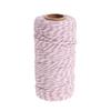 ECOLFE Ribbon, Colored Bakers Twine 100 Metres Wedding Party Crafts String Ribbon Cotton 15 Colors - Light Purple view 2