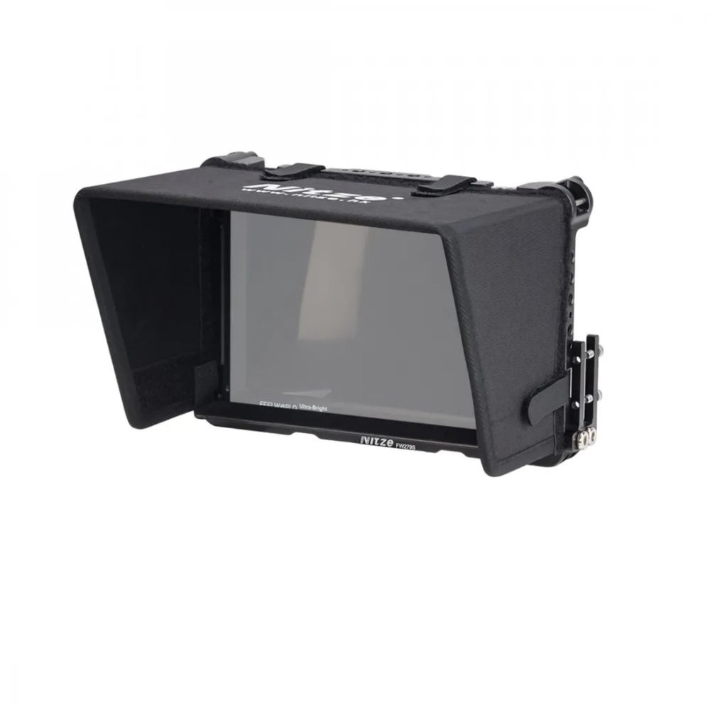 DirectNine Basics 7inch Field Monitor Cage Nitze Cage Compatible with Feelworld FW279S 7"", with HDMI Cable Clamp and LS7-A Sunhood