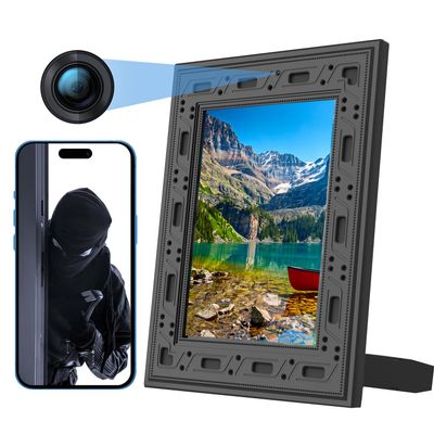 Small-ECO Hidden Camera Picture Frame - Spy Camera - WiFi HD 1080P - Offline PIR Motion Detection Video Record Video-only Night Vision - 365 Days Standby Nanny Cam