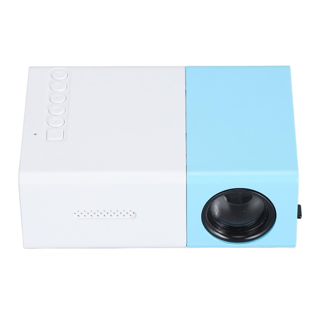 Mini Projector 1080P FHD for Home, Portable Projector LED Video Projector Outdoor Projector Compatible with Android iOS TV Stick HDMI USB (US Plug)