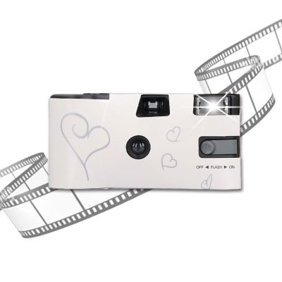 Disposable Camera, Retro Film Camera with Flash 27 35mm Color Films, Easy for Anniversary Concert Wedding Travel Camp Party