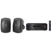 YAMAHA NS-AW190BL 2-Way Speakers and R-S202BL Stereo Receiver Bundle view 1