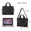 BOENLE Laptop Bag Fits Up to 16 Inch Computer Black-white Leopard Print Laptop Briefcases for Men Women view 3