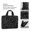 BOENLE Laptop Bag Fits Up to 16 Inch Computer Black-white Leopard Print Laptop Briefcases for Men Women view 4