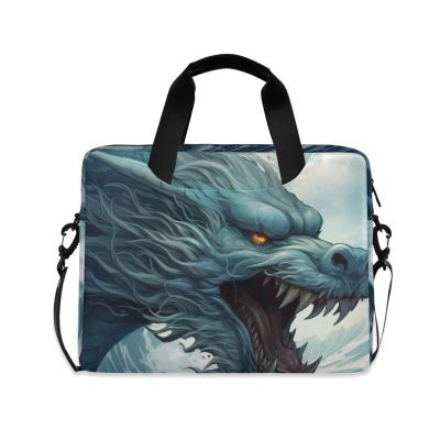 BOENLE Laptop Bag Fits Up to 16 Inch Computer Dragon Riding The Waves Laptop Briefcases for Men Women