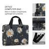 BOENLE Laptop Bag Fits Up to 16 Inch Computer Elegant Daisies Laptop Briefcases for Men Women view 4