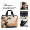 BOENLE Laptop Bag Fits Up to 16 Inch Computer Christmas Cartoon Elk Drawing Laptop Briefcases for Men Women view 4
