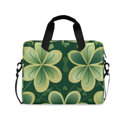 BOENLE Laptop Bag Fits Up to 16 Inch Computer Vitality Green Leaves Laptop Briefcases for Men Women