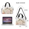 BOENLE Laptop Bag Fits Up to 16 Inch Computer Pink-white Roses Laptop Briefcases for Men Women view 3