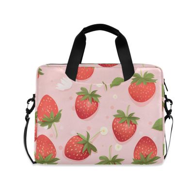 BOENLE Laptop Bag Fits Up to 16 Inch Computer Cartoon Strawberry Banana Slices Laptop Briefcases for Men Women