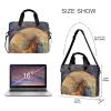 BOENLE Laptop Bag Fits Up to 16 Inch Computer Brown Horse Circle Illustration Laptop Briefcases for Men Women view 4