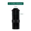 Joebo Microscope Kit Magnification Adjustable Zoom C-Mount Lens 180x 150x 130x 25mm for HDMI VGA USB Video Microscope Camera Monocular Microscope Lens Adapters (Color : 130x 40mm) view 2