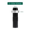 JOEBO Microscope Kit Magnification Adjustable Zoom C-Mount Lens 180x 150x 130x 25mm for HDMI VGA USB Video Microscope Camera Monocular Microscope Lens Adapters (Color : 150x 42mm) view 2