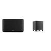 Denon Home 350 Wireless Speaker & Subwoofer Bundle with Alexa & HEOS Built-in, AirPlay 2, Bluetooth, 8" Woofer, Pair with Sound Bar & Speakers view 1