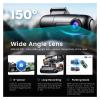 B1W Dash Camera Car Dvr HD 1080P Mini Dash Cam 360 Degree Rotate 24H Parking Mode Car Dashboard Video Recoder(Add CPL n Kit,with 64GB Card) view 4