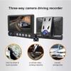 D89 Dash Cam,4" Touch Screen,1080P Front and Rear Interior Lens,IR Night Vision,WiFi App Control, GPS 24H Parking Mode G-Sensor Loop Recording Car DVR with 64G SD Card view 2