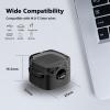 6 Pack Cable Management Clip Organizer Magnetic Wire Clip Self-Adhesive Wire Holder Under Desk Cable Management Suitable for Office Home Desk Nightstand Wall Car Desktop USB Charging Cable Storage view 2