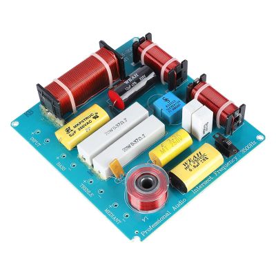 Beufee 3 Way Audio Frequency Divider Loudspeaker, 3 Unit Crossover Filters for Speakers Speaker Filter Bookshelf Audio for DIY KTV Stage Speaker