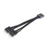 10CM USB Motherboard Cable USB Header Extension Cable 9Pin 1 Female To 2 Male Y Splitter Cable 3.94in 1PC 9Pin Computer Motherboard USB Extension Cable 1 Female To 2 Male Y Splitter Extension PC view 4