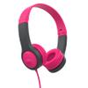 JLab JBuddies Folding Kids Wired Headphones Gen 2, Pink/Grey, Toddler Headphones, Noise Isolation, Kids Safe, Volume Limiting, for Children Ages 2+ view 1