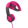 JLab JBuddies Folding Kids Wired Headphones Gen 2, Pink/Grey, Toddler Headphones, Noise Isolation, Kids Safe, Volume Limiting, for Children Ages 2+ view 3