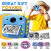 Prysyedawn Kids Camera Instant Print, Christmas Birthday Gifts for Kids Age 3-8, 1080P Digital Camera with Silicone Cover, Toddler Portable Travel Toys for 3 4 5 6 7 8 Year Old Girls Boys-Blue view 2