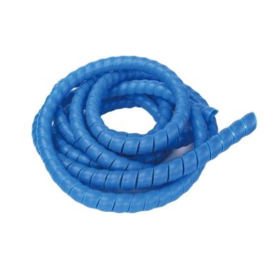 Spiral Wrap 1 Meter Cable Sleeve Spiral Wrap 8mm 20mm 35mm 42mm Cable Organizer Flexible Line Wire Pipe Protector Winding Cover Tube Tubing Cover (Color : Blue, Size : 38mm)