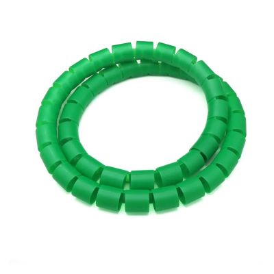 Spiral Wrap 1 Meter 5 Meter 10 Meter Line Pipe Protection Spiral Wrap Cable Winding Cover Protector Tube Wire Organizer 25mm 30mm Tubing Cover (Color : Green, Size : ID 30mm 5 Meter)