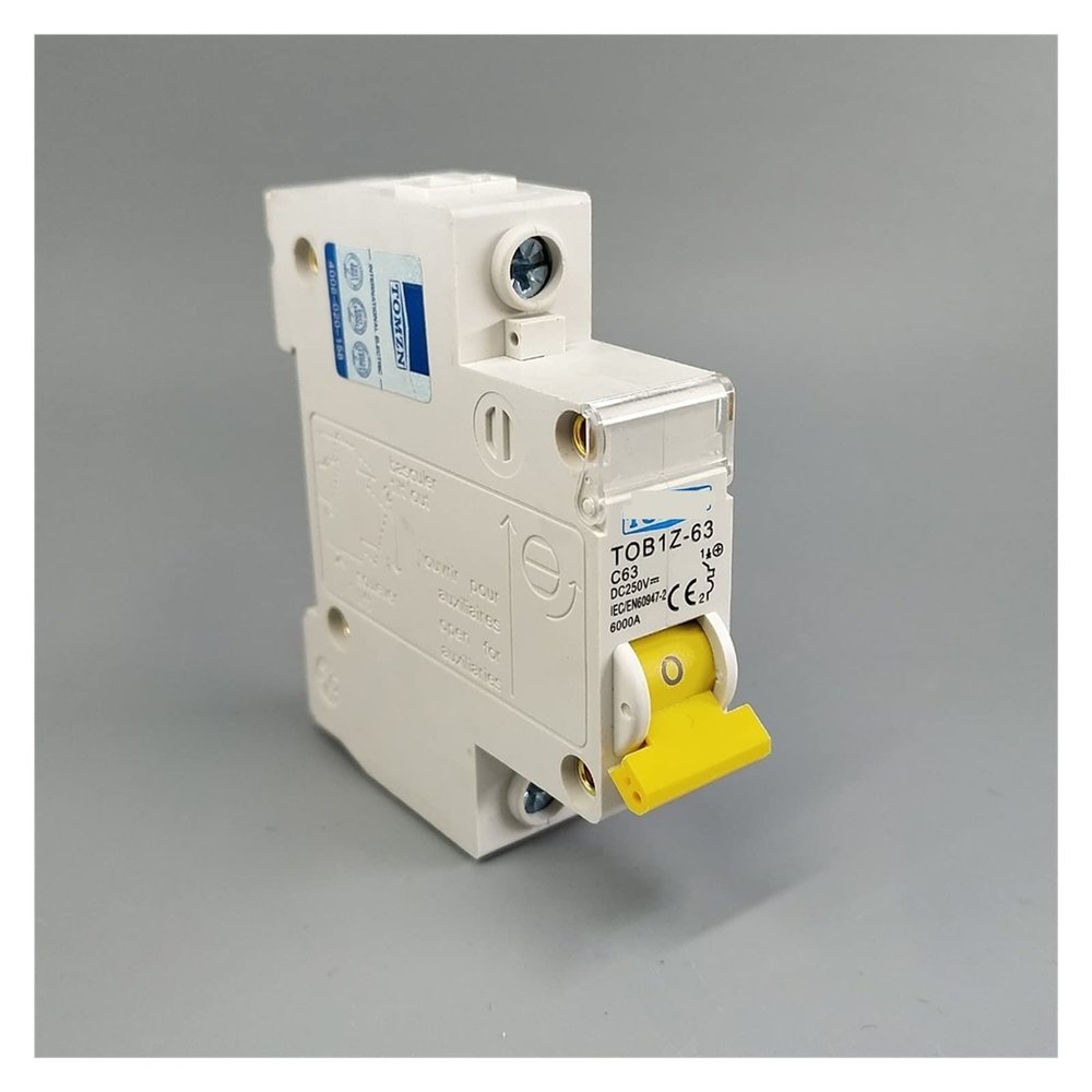 Fuse 1P DC 250V Circuit Breaker MCB C Curve Single Pole Direct-Current Fuse for PV (Size : 1P 6A)
