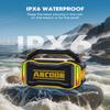 ANCOON Speakers Bluetooth Wireless: 80W(Peak) Loud Speaker with Bass, 20H Playtime, IPX6 Waterproof, Large Jobsite Speakers for Work, Outdoor, Workshop, Garage, Portable Speaker with TWS (Yellow) view 3