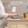 Nulea Wireless Ergonomic Keyboard, Split Keyboard with Cushioned Wrist Rest, Bluetooth and USB Connectivity, USB-C Rechargeable, Compatible with Windows Mac (Grey Pink) view 4
